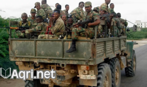 Ethiopian and Somali soldiers in a joint operation