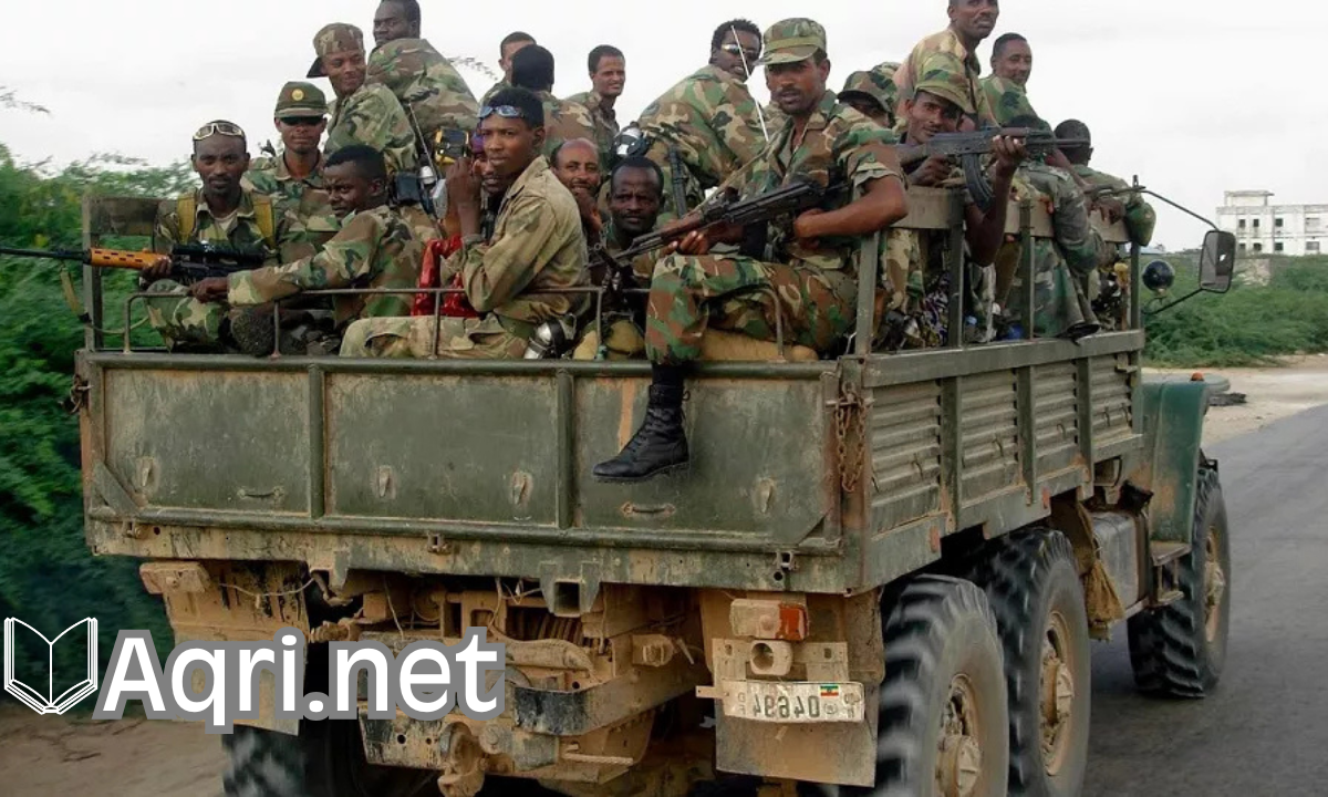 Ethiopian and Somali soldiers in a joint operation