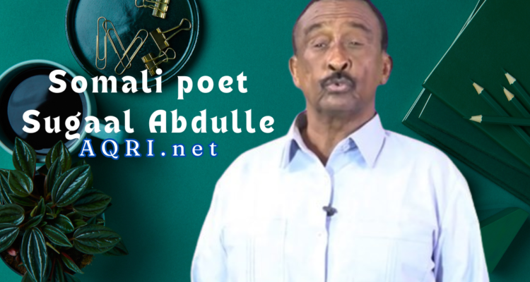 Somali poet Sugaal Abdulle.