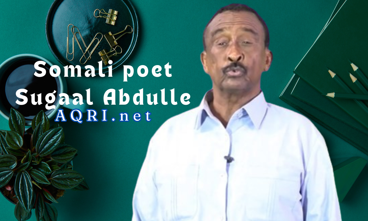 Somali poet Sugaal Abdulle.