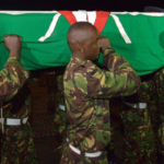 African Union soldiers in Somalia after a deadly al-Shabab attack