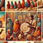 A vibrant montage of Somali cultural elements